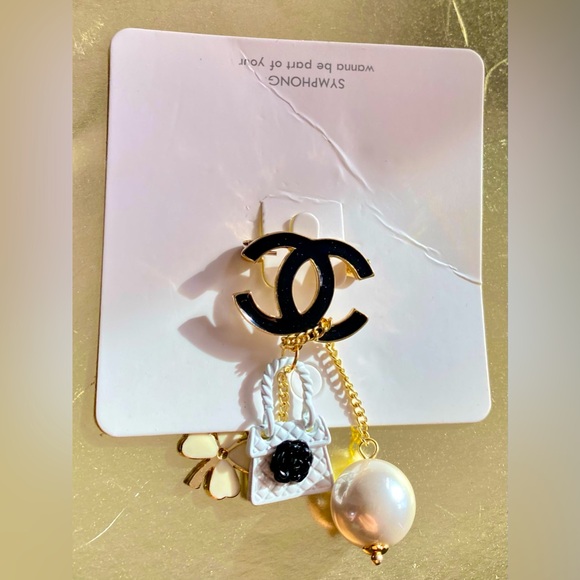 Brooch gold plated/ enamel - Picture 3 of 7